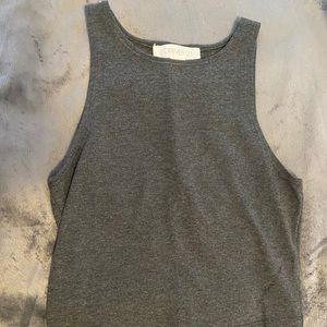 Grey crop top
